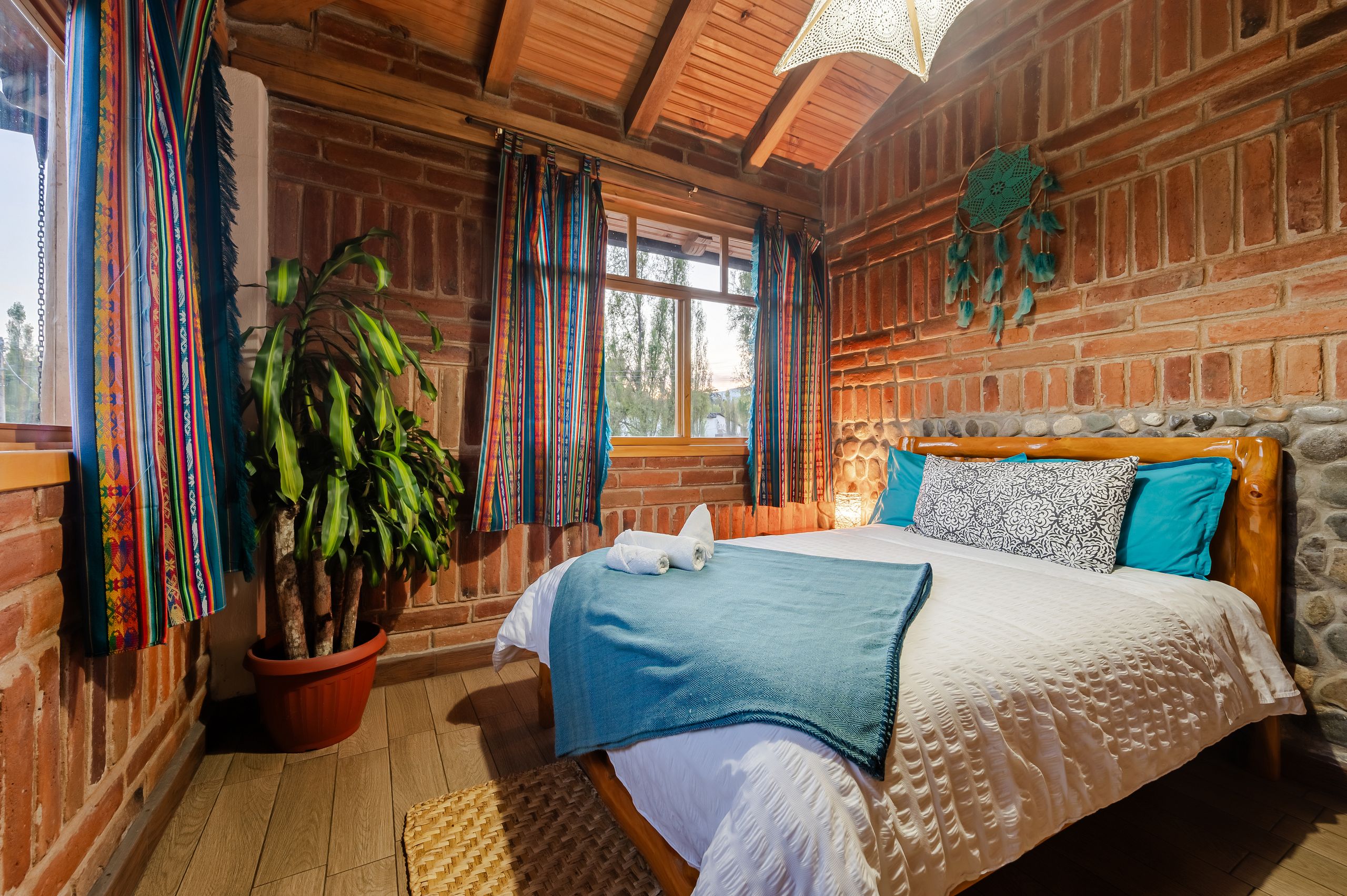 Dormitorio 3 del Cottage Familiar de Watzara Wasi en Cotacachi