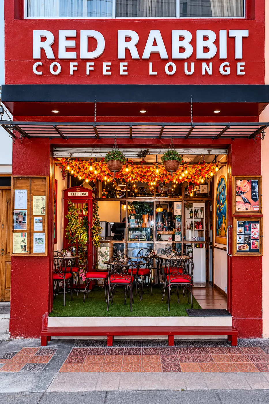 Red Rabbit Coffee Lounge, cafetería en Cotacachi